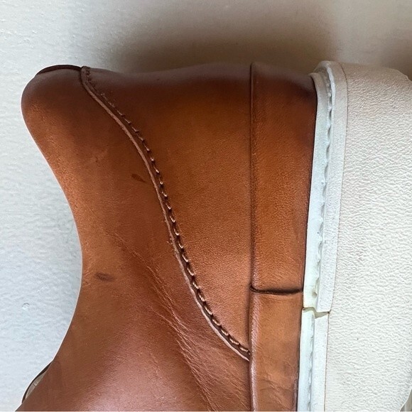 Samuel Hubbard Fast Burnished Tan Brown Leather Lace Up Sneaker Shoes Men’s 8 - Picture 6 of 16